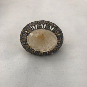 Ross Simons champagne diamond ring